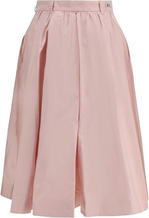 Prada Womens Multicolor Silk Long Skirt