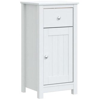 vidaXL Mueble De Ba&ntilde;o Berg Madera Maciza De Pino Blanco 40x34x80 Cm Vidaxl