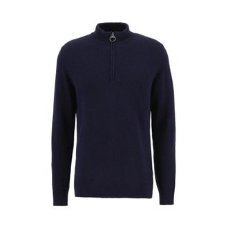 Barbour Holden Quarter-Zip - - Knitwear - Uomo - Blu - XL