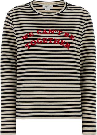Alexander McQueen Alexander Mcqueen Embroidered Stretch Cotton T Shirt