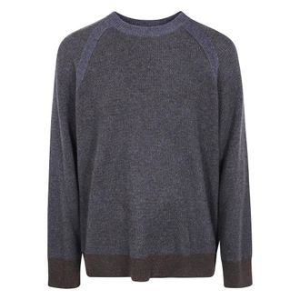 Ziggy Chen Oversized Raglan Trui - Heren - Truien - Grijs - Maat: S Kasjmier