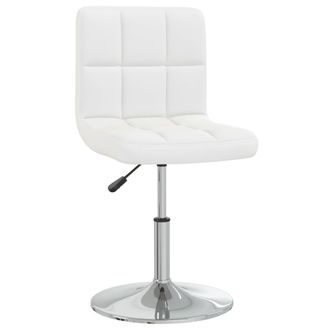 vidaXL Silla De Comedor De Cuero Sint&eacute;tico Blanco Vidaxl