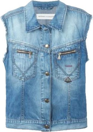 Parosh P.A.R.O.S.gilet di jeans senza leva