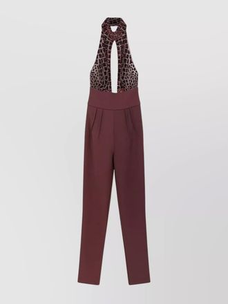Elisabetta Franchi satin cutout jumpsuit