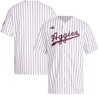 adidas Mens adidas White Texas A&M Aggies Replica Baseball Jersey at Nordstrom, Size Xx-Large