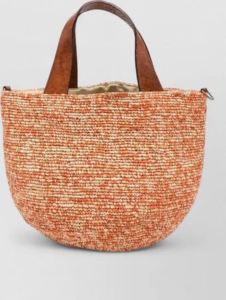 Ibeliv mirozy woven crossbody bag dual handles