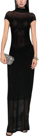 Jean Paul Gaultier Dames, Jurken, Zwart, Maat: S Polyamide