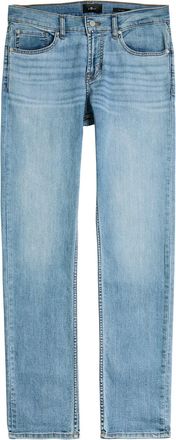 7 For All Mankind Slimmy Tapered-leg Jeans - Light Blue - 38 (W38 / Xxl)