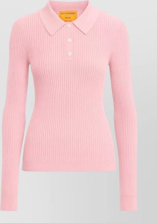 Guest In Residence cashmere long-sleeve polo jumper
