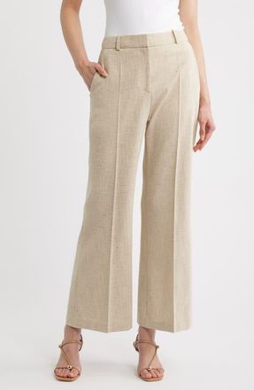 BOSS Talia Crop Flare Pants in Tortoise Shell Melange at Nordstrom, Size 12