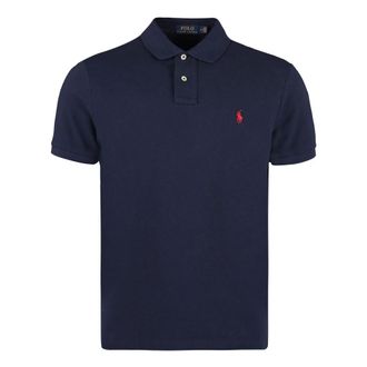 Polo Ralph Lauren Polo Shirts, male, Blue, Size: XL Slim Fit Cotton Polo Shirt