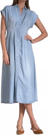 Elan Womens Donna Dress In Blue