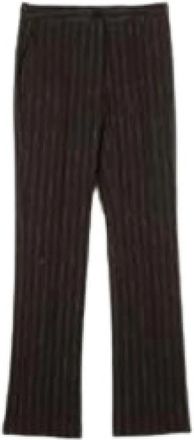 Twinset Rechte broek - Dames - Straight fit broeken - Bruin - L - Broeken