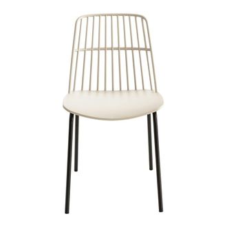 Kenay Home Silla polipropileno beige 45,5 x 82 cm