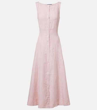 Polo Ralph Lauren Striped linen midi dress