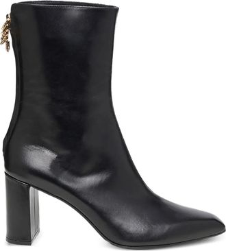 Dorothee Schumacher 70mm block-heel charm ankle boots - women - CALFSKIN/CALFSKIN/CALFSKIN - 40 - Black