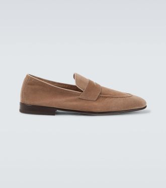 Brunello Cucinelli Suede penny loafers