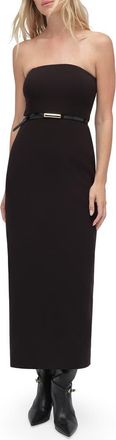 Favorite Daughter The Willow Strapless Maxi Dress in Black at Nordstrom, Size 10