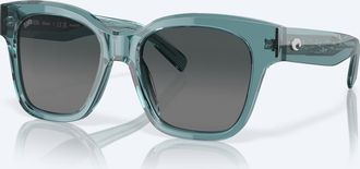 Costa Womens Nusa Polarized Sunglasses In Crystal Aquamarine Gray Gradient