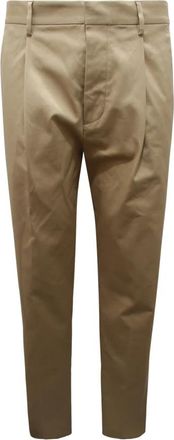 Dsquared2 One Pleat Pant in Zwart - Heren - Nette broeken - Beige - M - Broeken