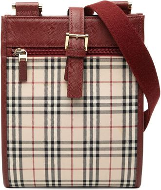 Burberry Pre-owned Burberry House Check Canvas Crossbody Ladies SPZHN7OISOYJP7X9