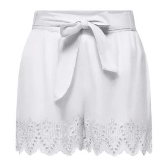 Only Mujer, Pantalones cortos, Blanco, Talla: M