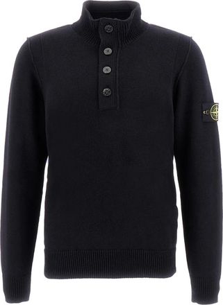 Stone Island Truien & Vesten, Heren, Blauw, L, Wol, Turtleneck Trui