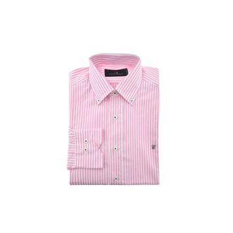 Carolina Herrera Gestreepte Roze en Witte Shirt - Heren - Casual Overhemden - Roze - S - Katoen - Overhemden