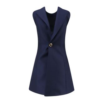 Balenciaga Dames, Jurken, Blauw, Maat: XS