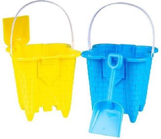 Trade Shop Trade Shop - Secchiello A Castello Con Paletta 2 Pz Spiaggia Estate Bambini 2 Colori 6560008