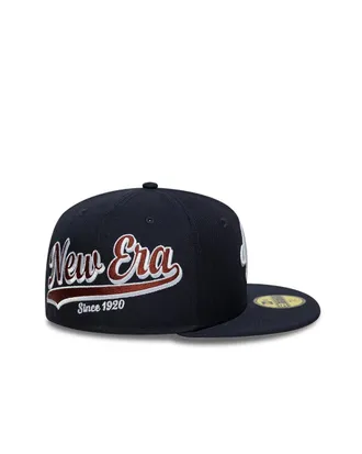 New Era Mens Fitted Cap 59fifty Navy Crown Hat