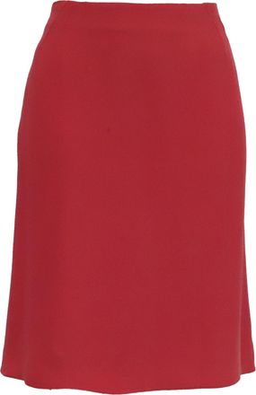 Giorgio Armani Pencil Skirt in Red Cotton