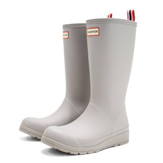 Hunter Womens Play Tall Rain Boots In Zinc