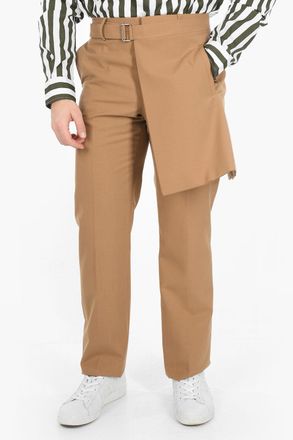 Off-white Pantaloni Slim Fit con Dettaglio Apron Off-White