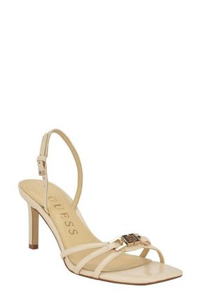 Guess Twilla Slingback Sandal in Ivory at Nordstrom, Size 8