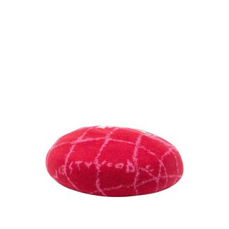 Vivienne Westwood Orb Argyle Baret - Dames - Accessoires - Rood - Maat: S/M Wol