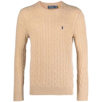 Polo Ralph Lauren Heren, Truien, Beige, Maat: L Wol