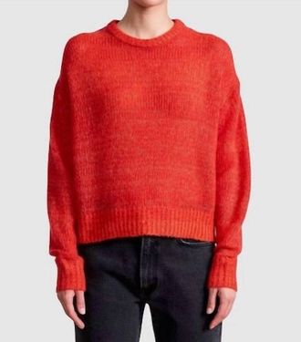 Apiece Apart Softest Tissue Weight Sweater In Tigerlily