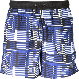 Karl Lagerfeld Swim Boxer - Heren - Strandmode - Blauw - S - Polyester - Badmode