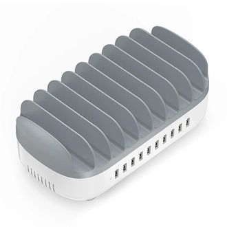 OEM Estaci&oacute;n De Carga Inteligente Orico Duk-10p-v1 Con 10 Puertos Usb-a - Blanca