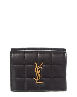 Saint Laurent Origami Tiny Leather Card Holder