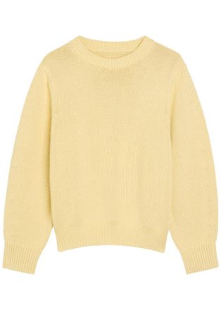 Toteme Knitted Cotton-blend Jumper - Yellow - 32 (UK4 / Xxs)