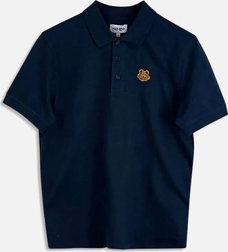 Kenzo Mens Mens Navy Kenzo Tiger Crest Polo - Size: 38