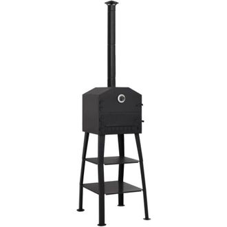 vidaXL Horno De Pizza Exterior Carb&oacute;n 2 Piedras De Barro Refractario Vidaxl