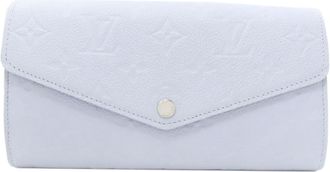Louis Vuitton Empreinte Blue Monogram Empreinte Long Wallet (Bi-Fold) (Pre-Owned)