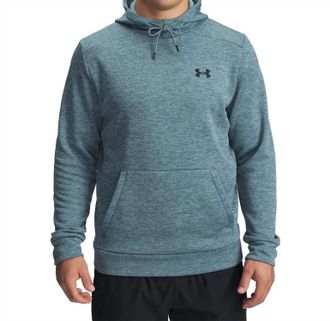Under Armour Mens Fleece Twist Hooded Sweatshirt In Blue