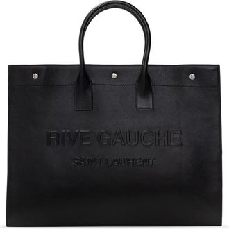 Saint Laurent Rive Gauche Leather Tote Bag