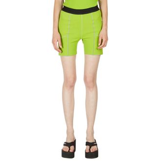 Coperni C+ Bike Shorts - Dames - Bermuda - Groen - S - Korte Broeken