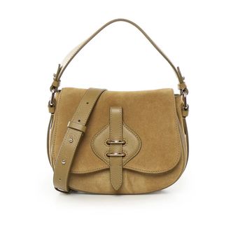 Coccinelle Cross Body Bags, female, Brown, Size: ONE SIZE Suede Handbag