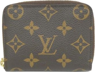 Louis Vuitton Marron Coated Canvas Coin Purse/Coin Case (Pre-Owned)